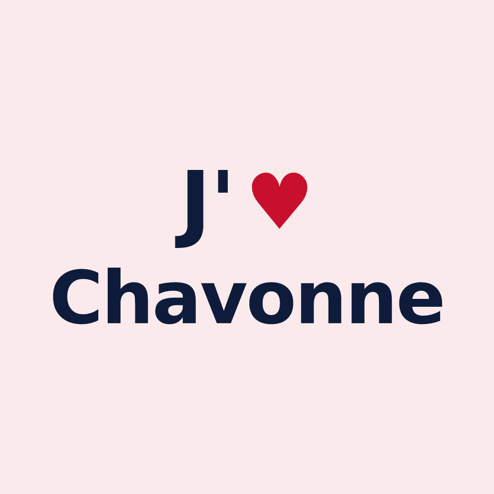 Magnet personnalisé Chavonne — design J'aime Chavonne