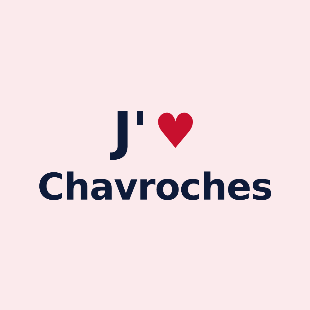 Magnet personnalisé Chavroches — design J'aime Chavroches