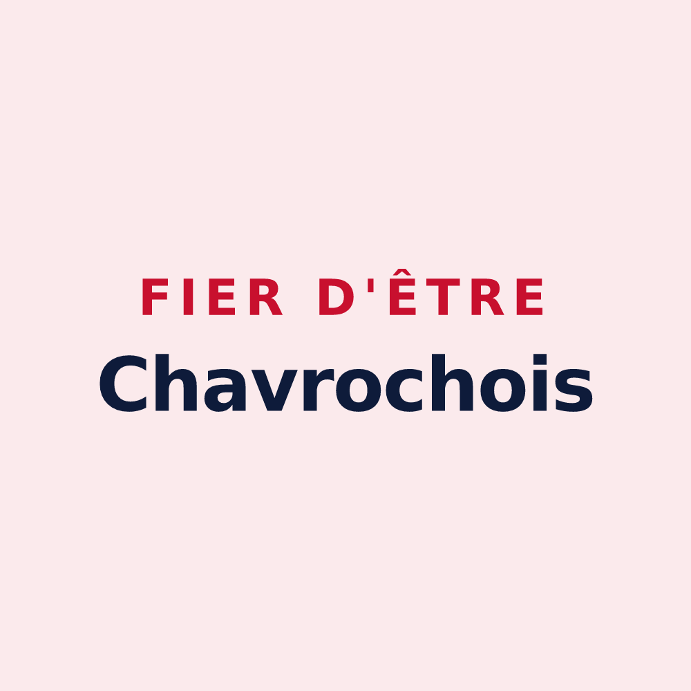 Magnet « Fier d'être Chavrochois » — design pour Chavroches