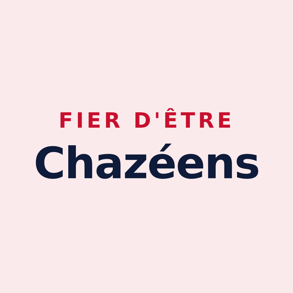 Magnet « Fier d'être Chazéens » — design pour Chazé-sur-Argos