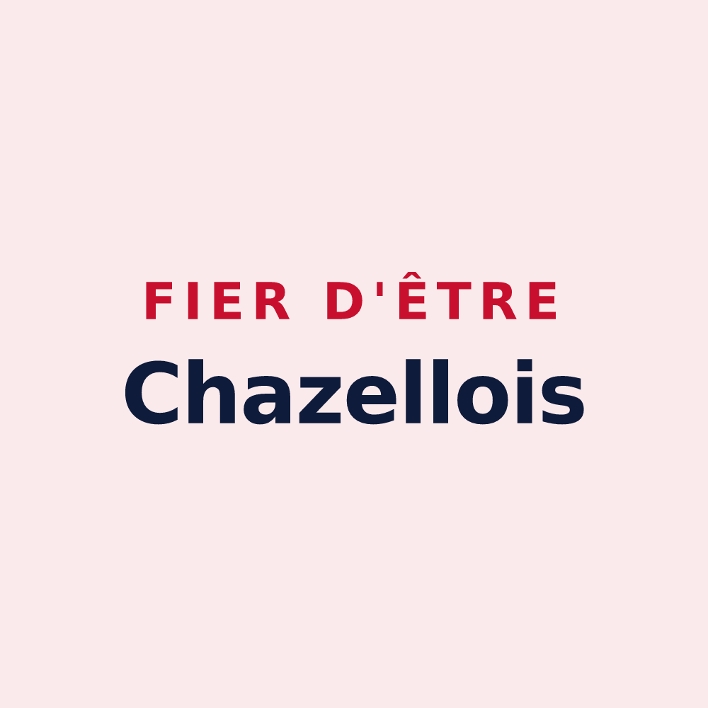 Magnet « Fier d'être Chazellois » — design pour Chazelles-sur-Lyon