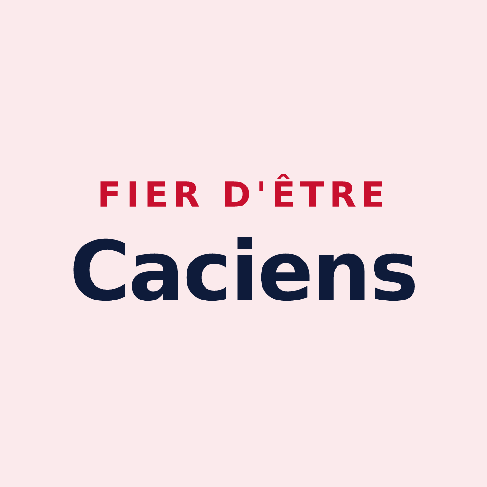 Magnet « Fier d'être Caciens » — design pour Chécy