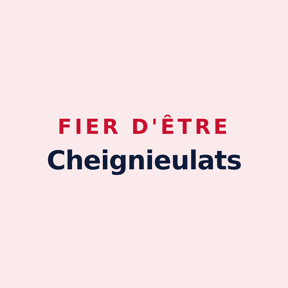 Magnet « Fier d'être Cheignieulats » — design pour Cheignieu-la-Balme