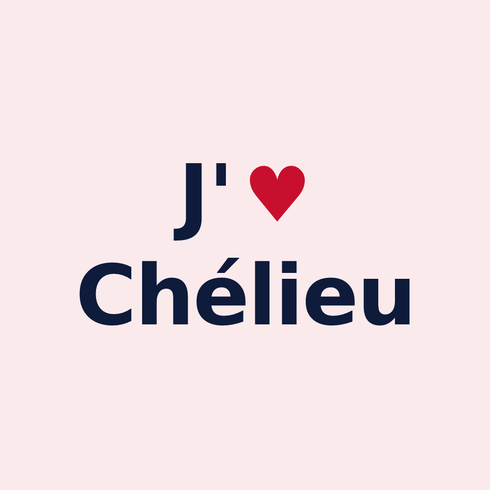 Magnet personnalisé Chélieu — design J'aime Chélieu