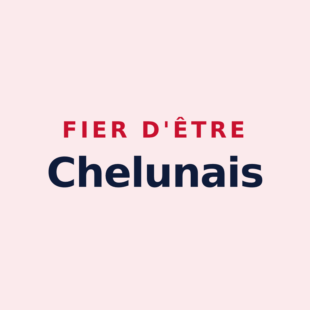 Magnet « Fier d'être Chelunais » — design pour Chelun