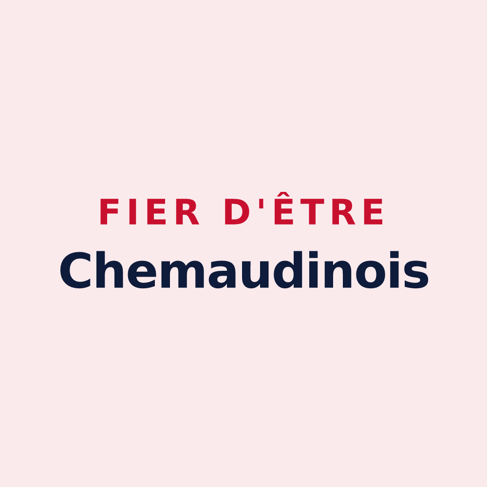 Magnet « Fier d'être Chemaudinois » — design pour Chemaudin et Vaux