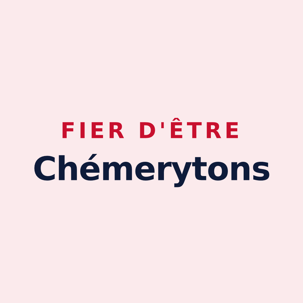 Magnet « Fier d'être Chémerytons » — design pour Chémery-Chéhéry