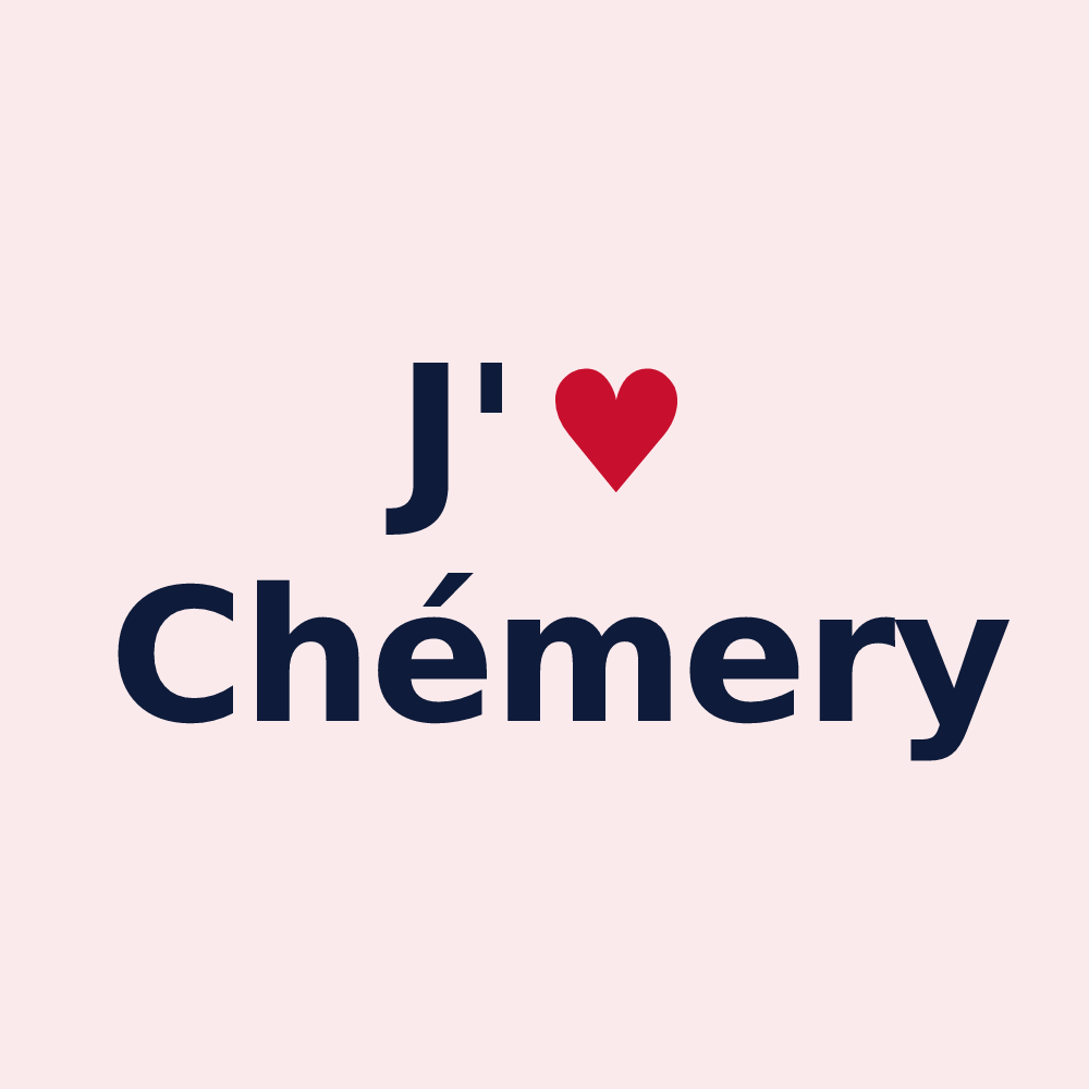 Magnet personnalisé Chémery — design J'aime Chémery