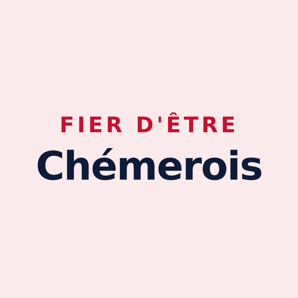 Magnet « Fier d'être Chémerois » — design pour Chémery
