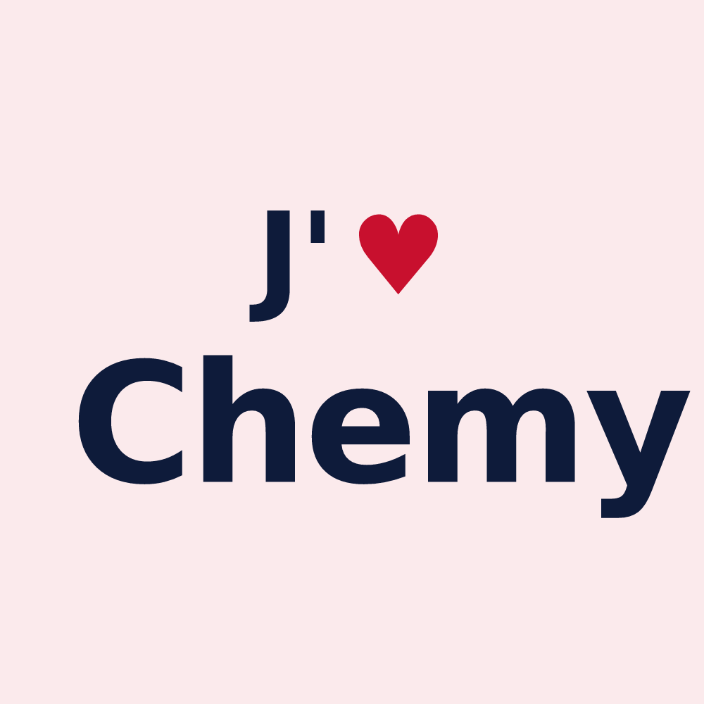 Magnet personnalisé Chemy — design J'aime Chemy