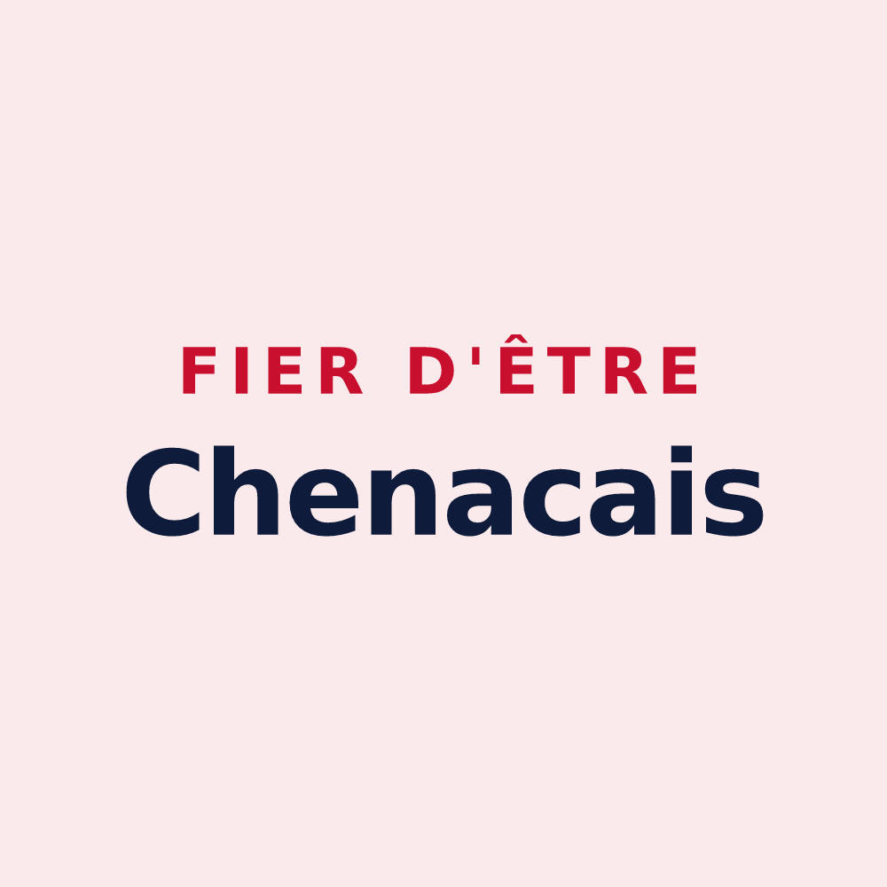 Magnet « Fier d'être Chenacais » — design pour Chenac-Saint-Seurin-d'Uzet