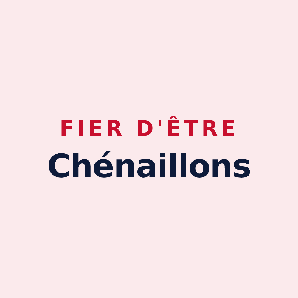 Magnet « Fier d'être Chénaillons » — design pour Chénas