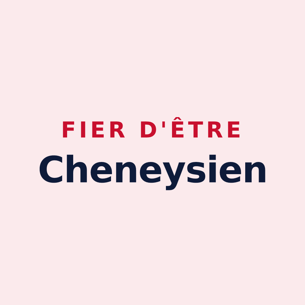 Magnet « Fier d'être Cheneysien » — design pour Chenay