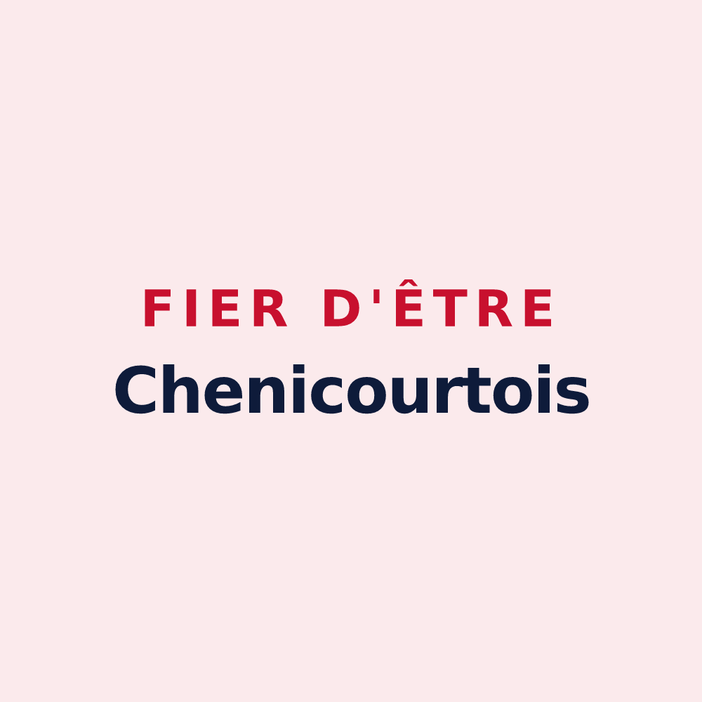 Magnet « Fier d'être Chenicourtois » — design pour Chenicourt