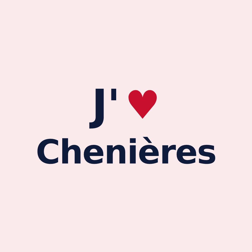 Magnet personnalisé Chenières — design J'aime Chenières