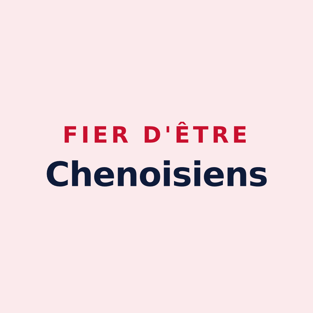 Magnet « Fier d'être Chenoisiens » — design pour Chenoise-Cucharmoy