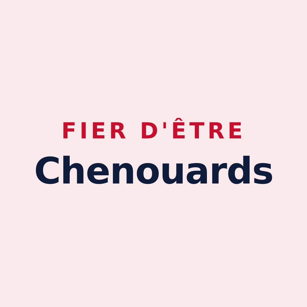 Magnet « Fier d'être Chenouards » — design pour Chenou