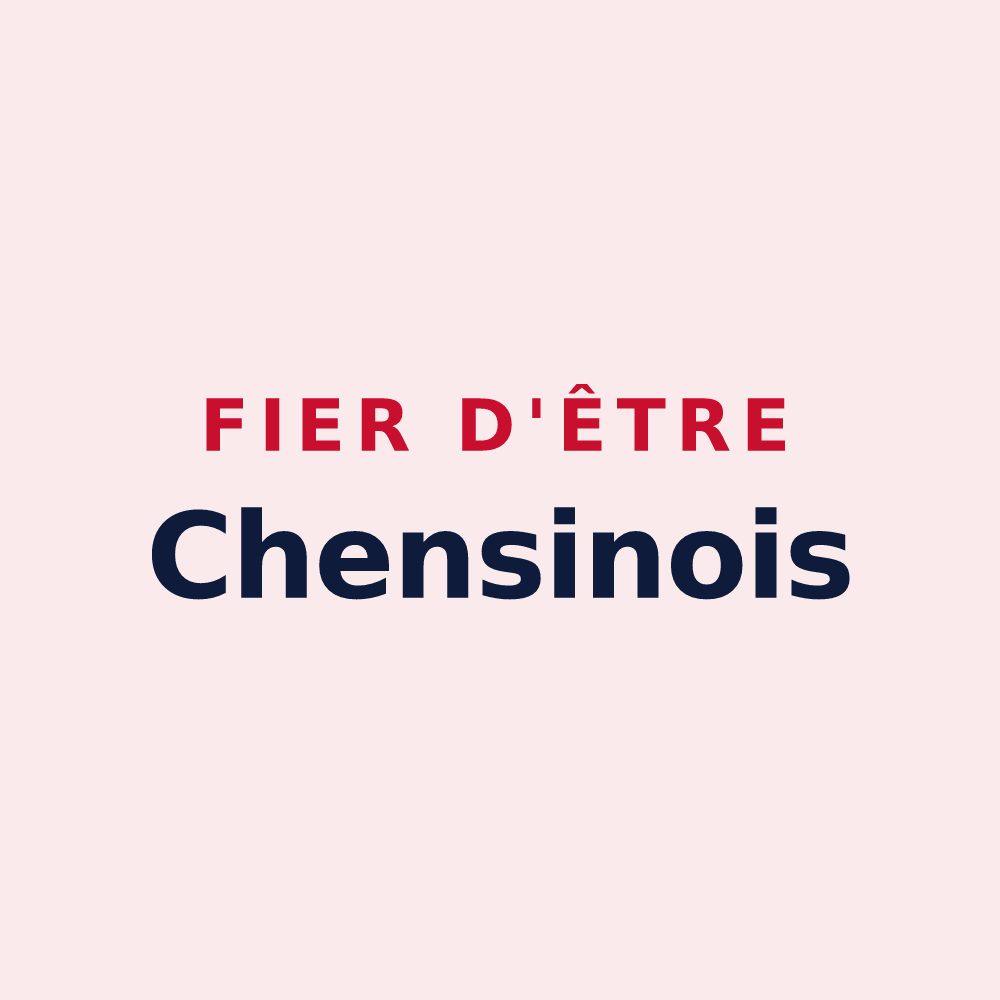 Magnet « Fier d'être Chensinois » — design pour Chens-sur-Léman