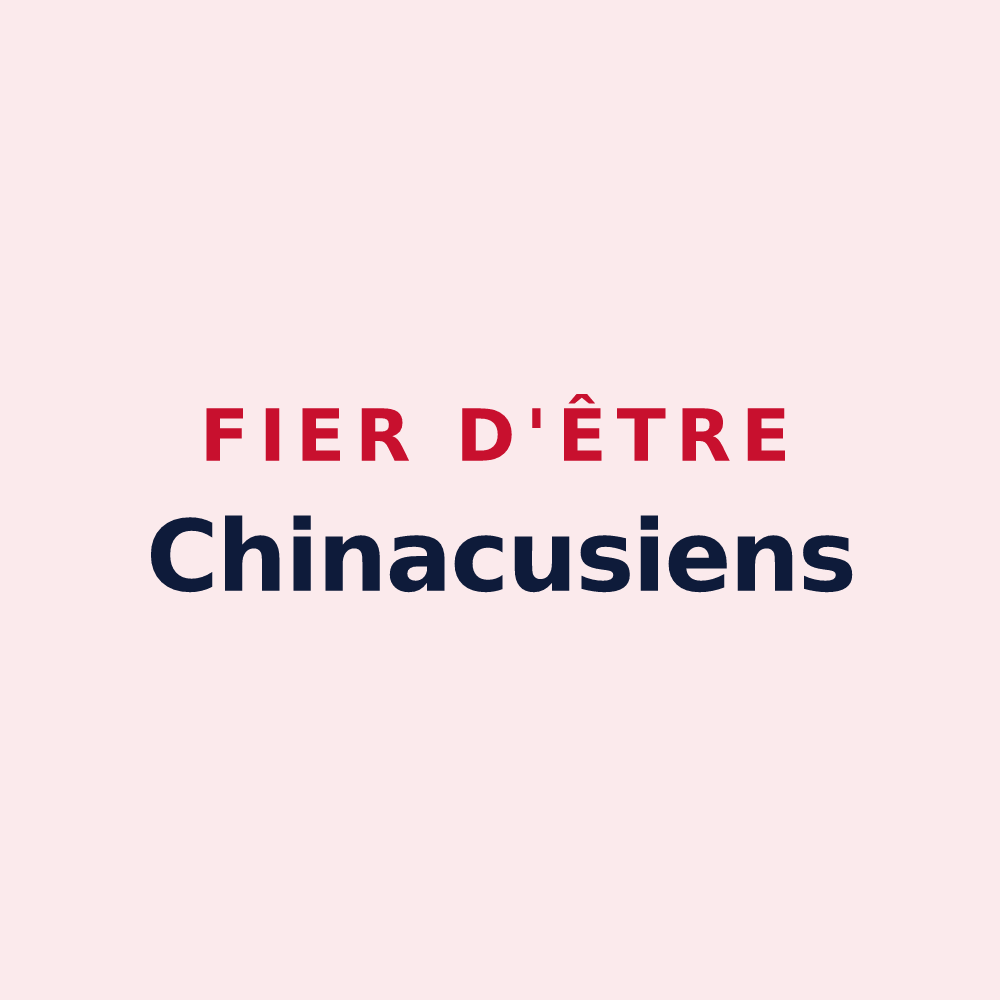 Magnet « Fier d'être Chinacusiens » — design pour Cheny