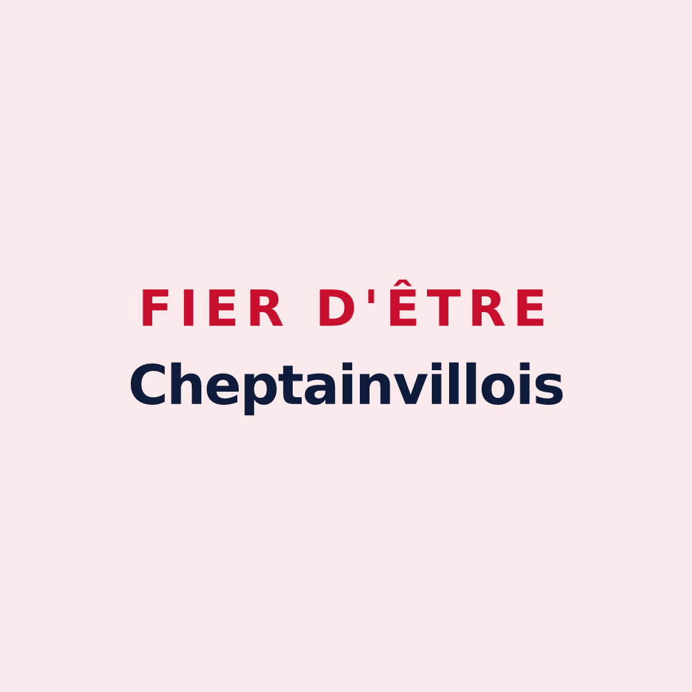 Magnet « Fier d'être Cheptainvillois » — design pour Cheptainville