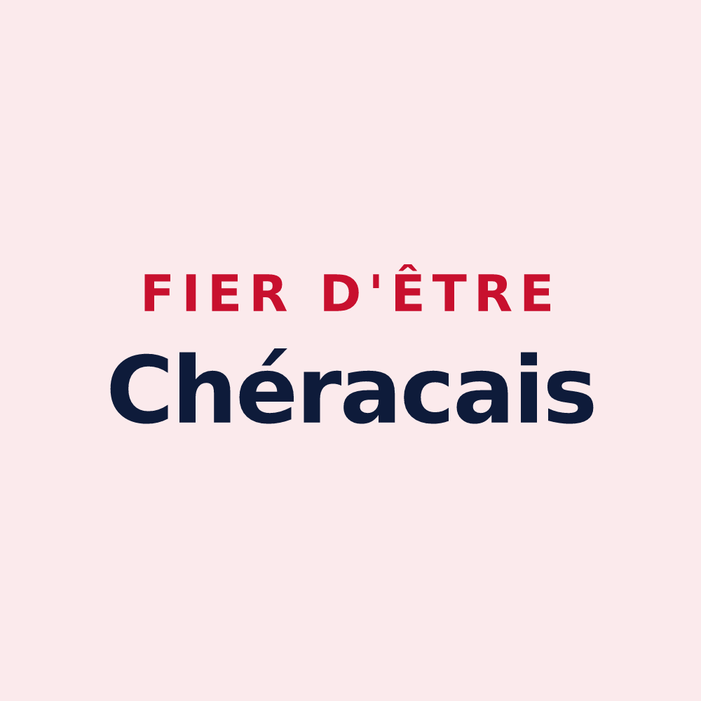 Magnet « Fier d'être Chéracais » — design pour Chérac