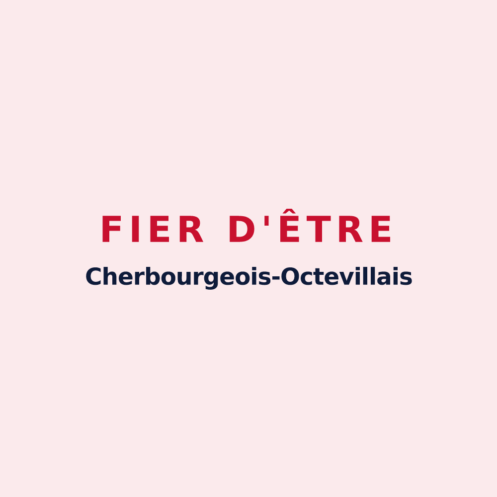 Magnet « Fier d'être Cherbourgeois-Octevillais » — design pour Cherbourg-en-Cotentin
