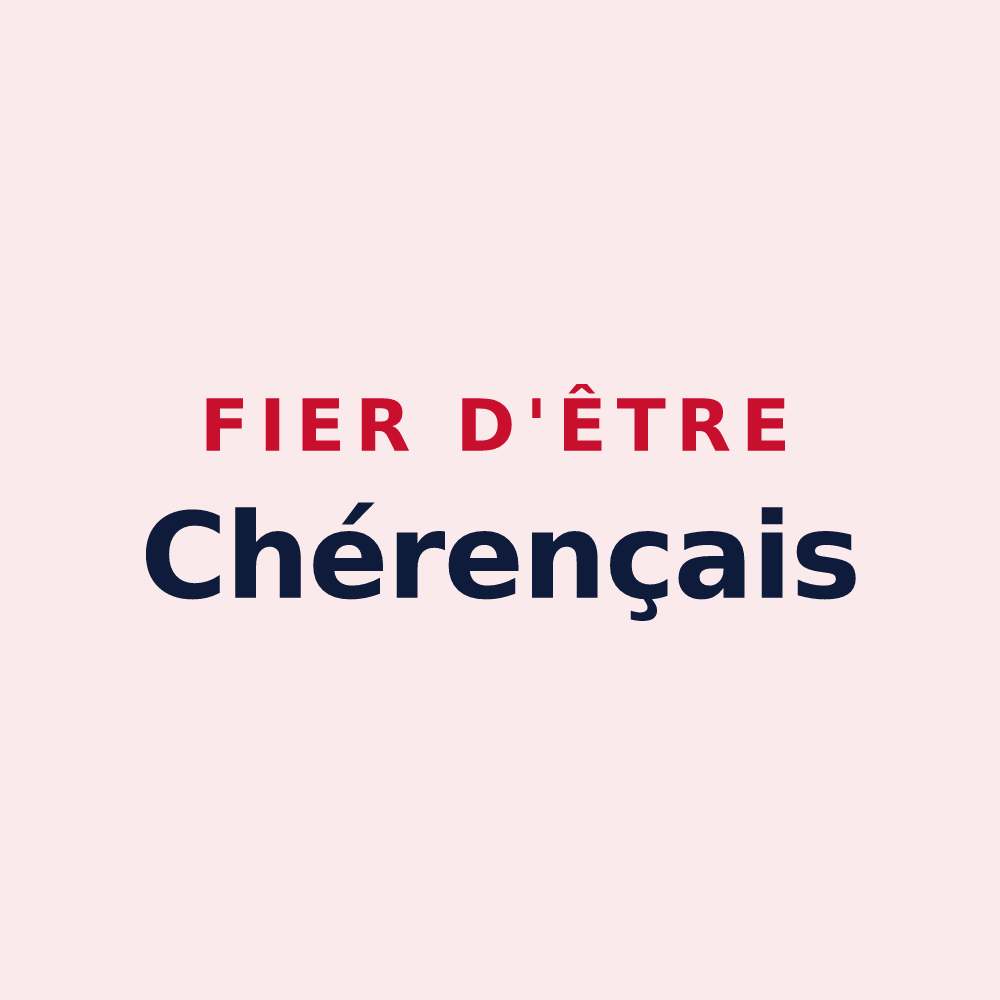 Magnet « Fier d'être Chérençais » — design pour Chérence