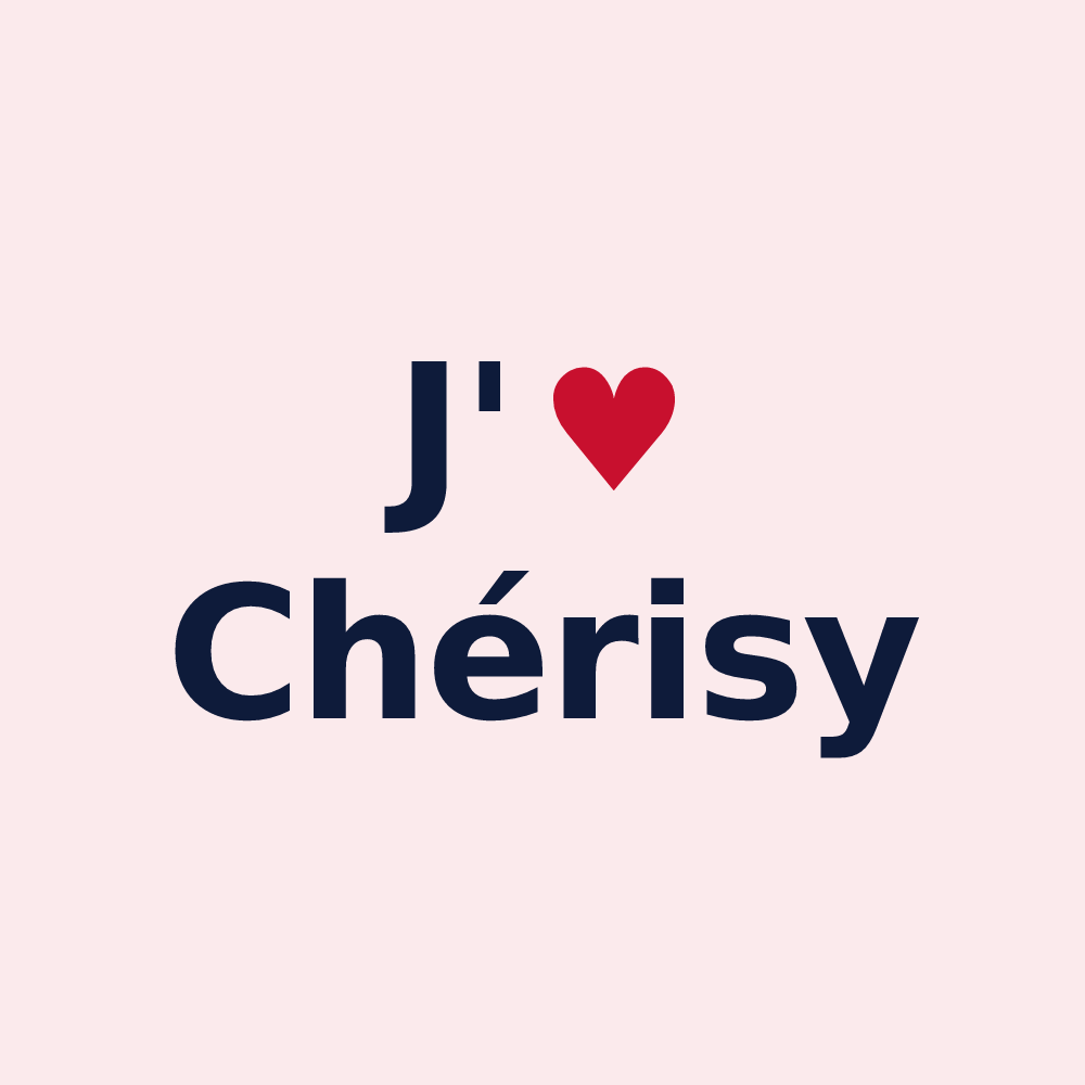Magnet personnalisé Chérisy — design J'aime Chérisy