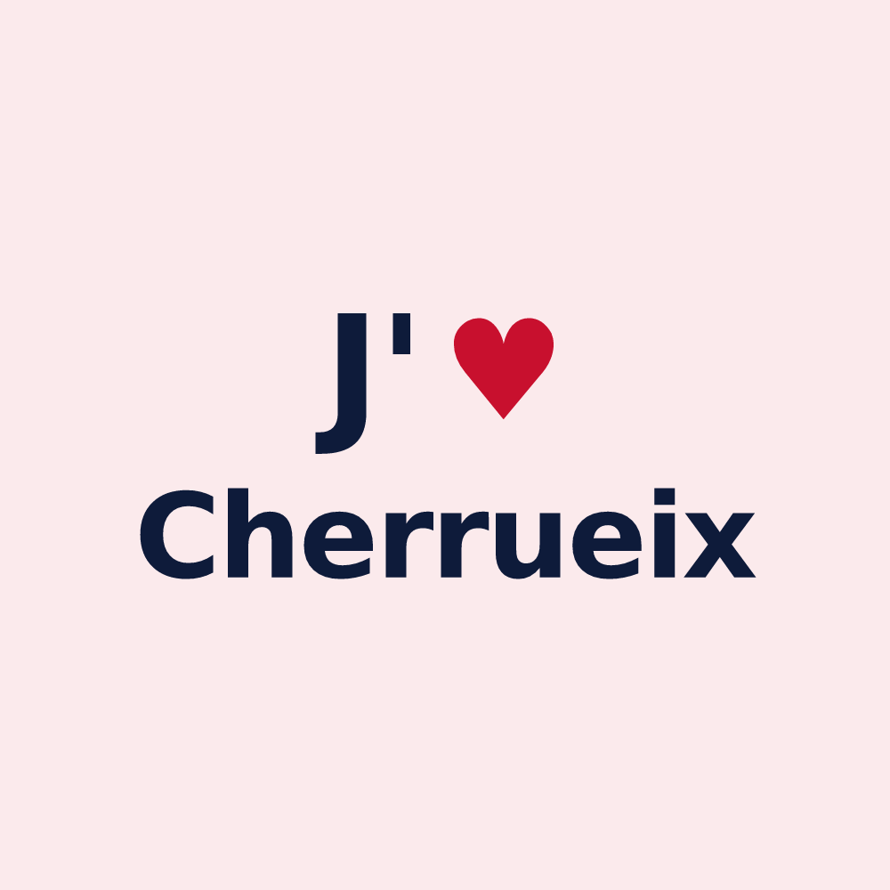 Magnet personnalisé Cherrueix — design J'aime Cherrueix