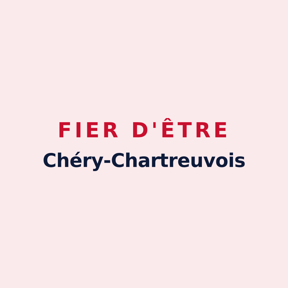 Magnet « Fier d'être Chéry-Chartreuvois » — design pour Chéry-Chartreuve