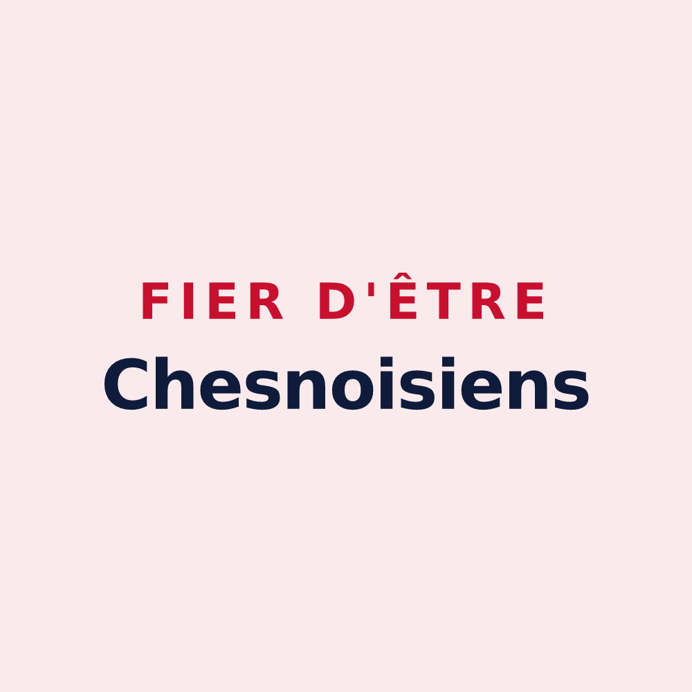 Magnet « Fier d'être Chesnoisiens » — design pour Chesnois-Auboncourt