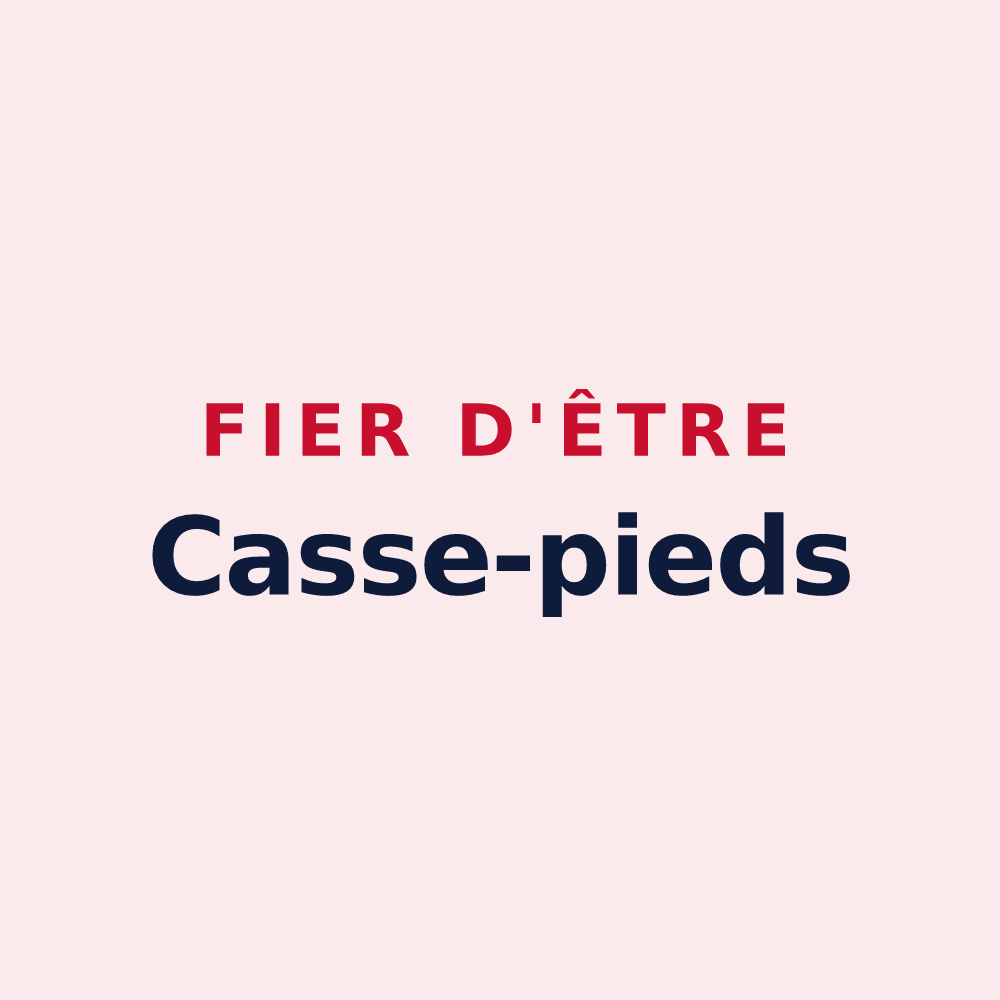 Magnet « Fier d'être Casse-pieds » — design pour Chessy-les-Prés