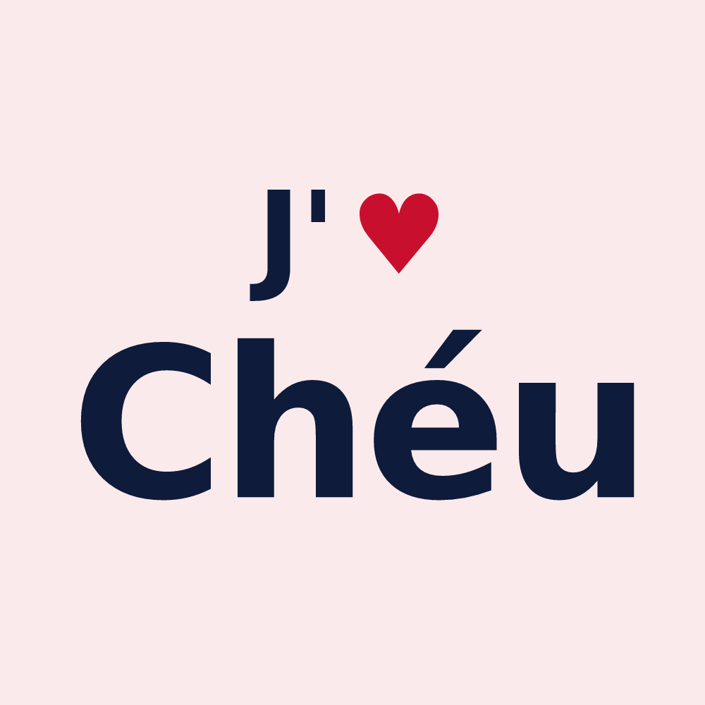 Magnet personnalisé Chéu — design J'aime Chéu