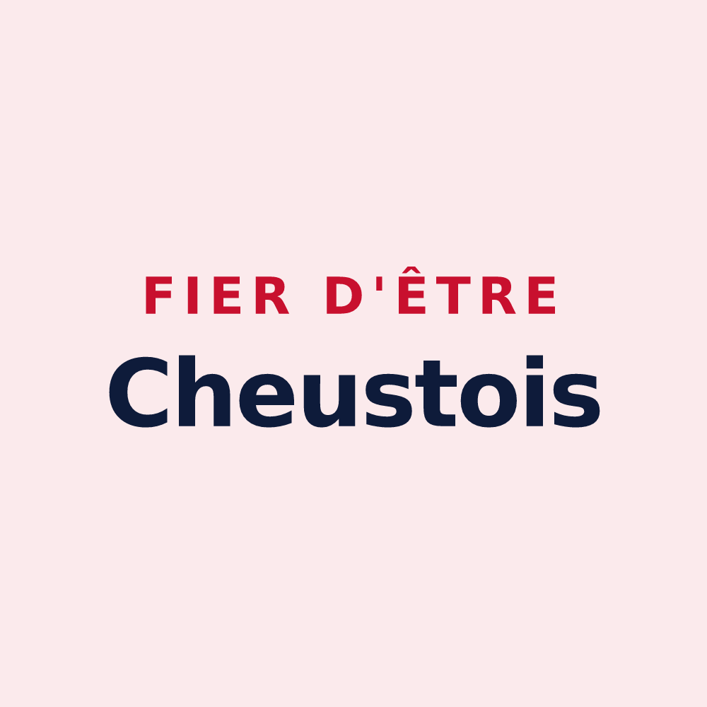 Magnet « Fier d'être Cheustois » — design pour Cheust