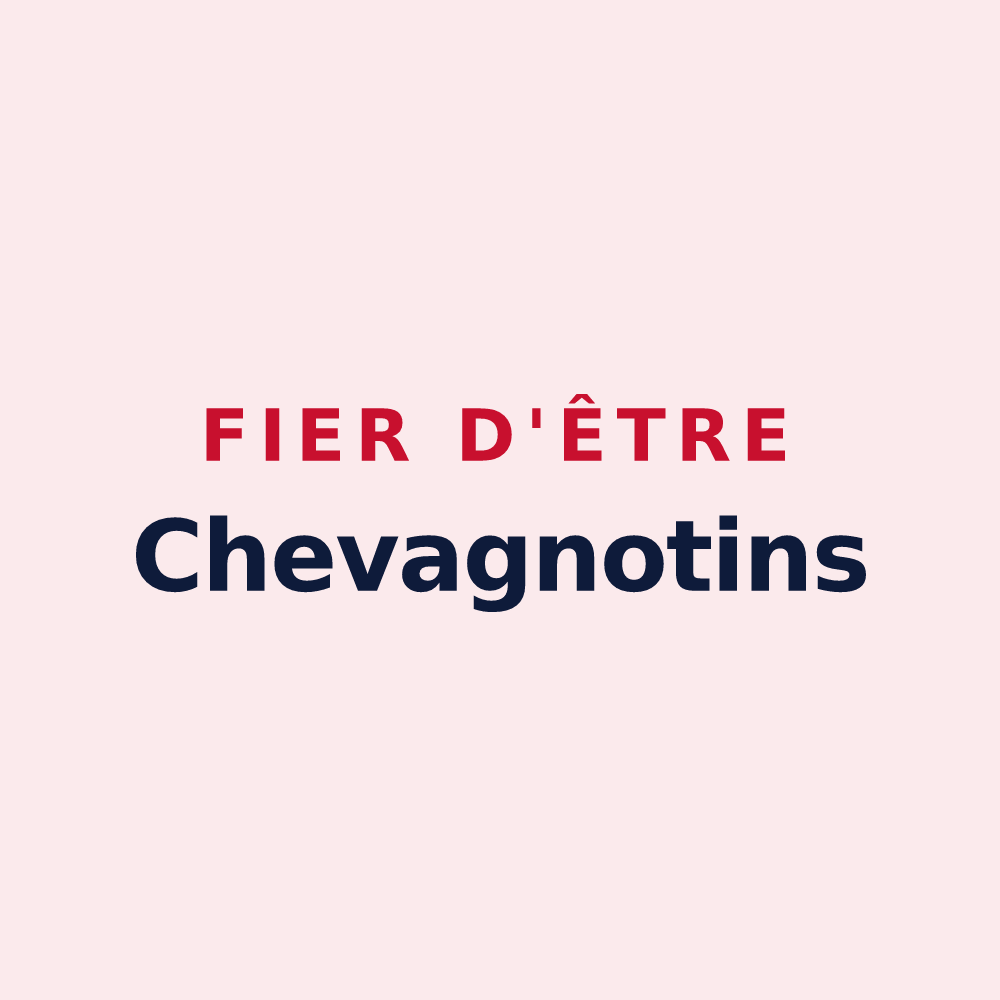 Magnet « Fier d'être Chevagnotins » — design pour Chevagny-les-Chevrières