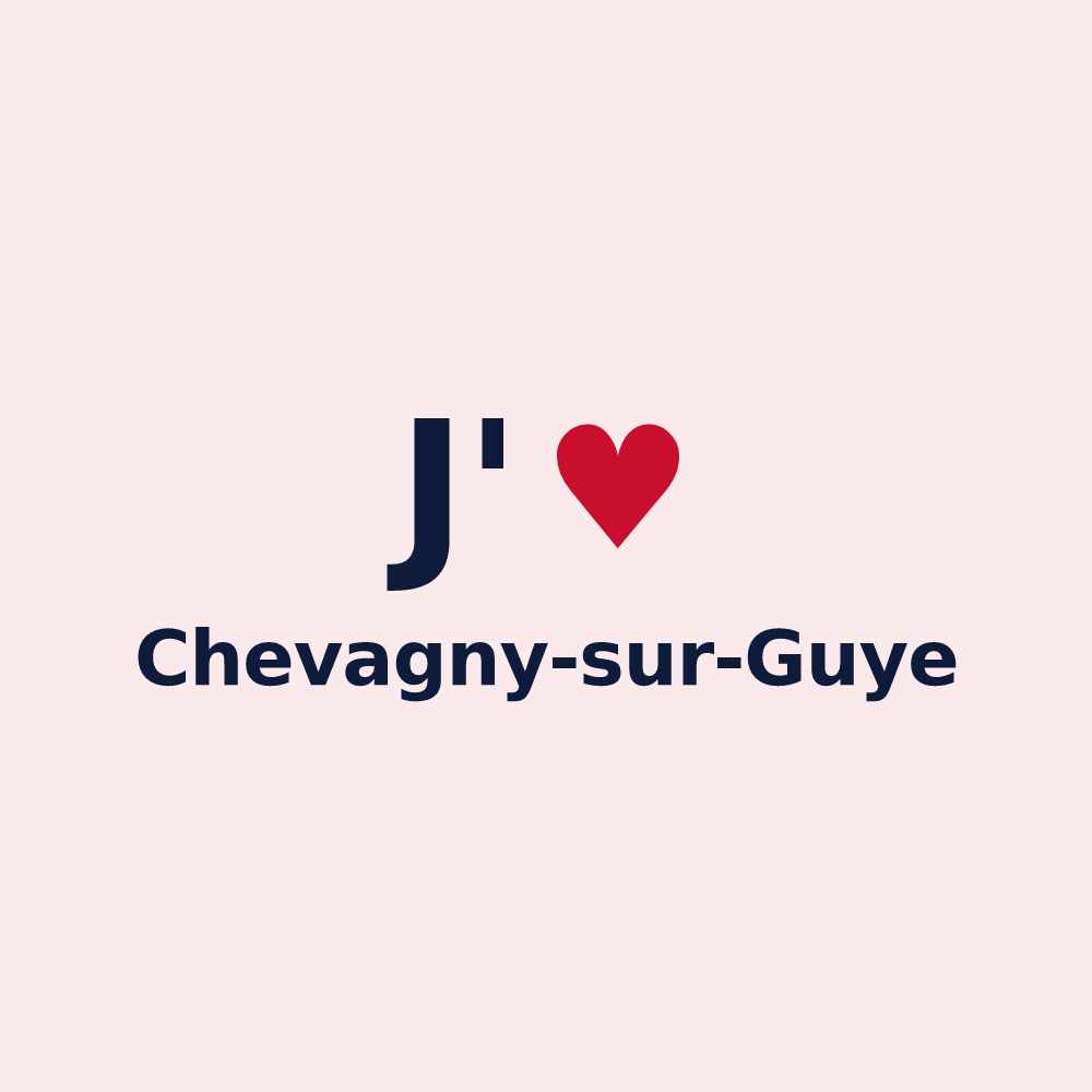 Magnet personnalisé Chevagny-sur-Guye — design J'aime Chevagny-sur-Guye
