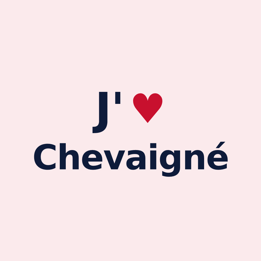 Magnet personnalisé Chevaigné — design J'aime Chevaigné