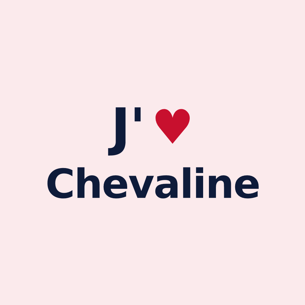 Magnet personnalisé Chevaline — design J'aime Chevaline