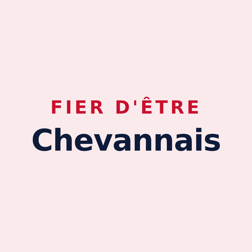 Magnet « Fier d'être Chevannais » — design pour Chevannes