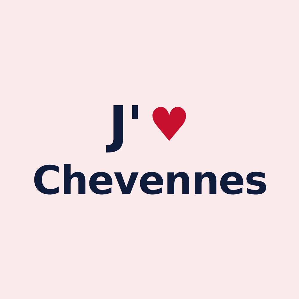 Magnet personnalisé Chevennes — design J'aime Chevennes