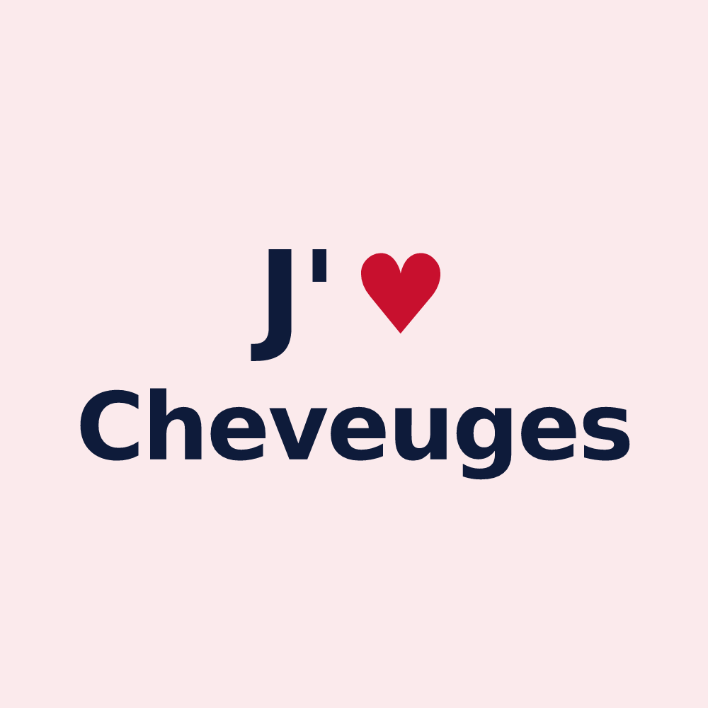 Magnet personnalisé Cheveuges — design J'aime Cheveuges