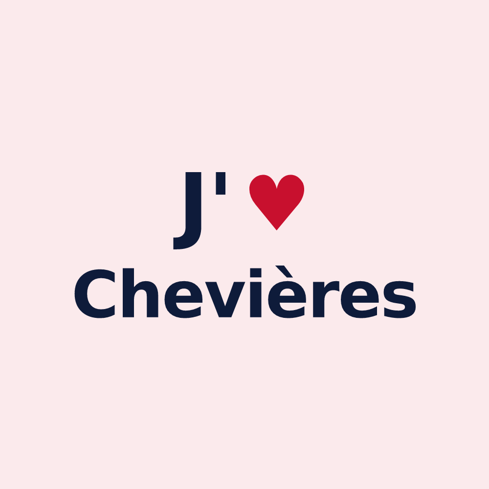 Magnet personnalisé Chevières — design J'aime Chevières