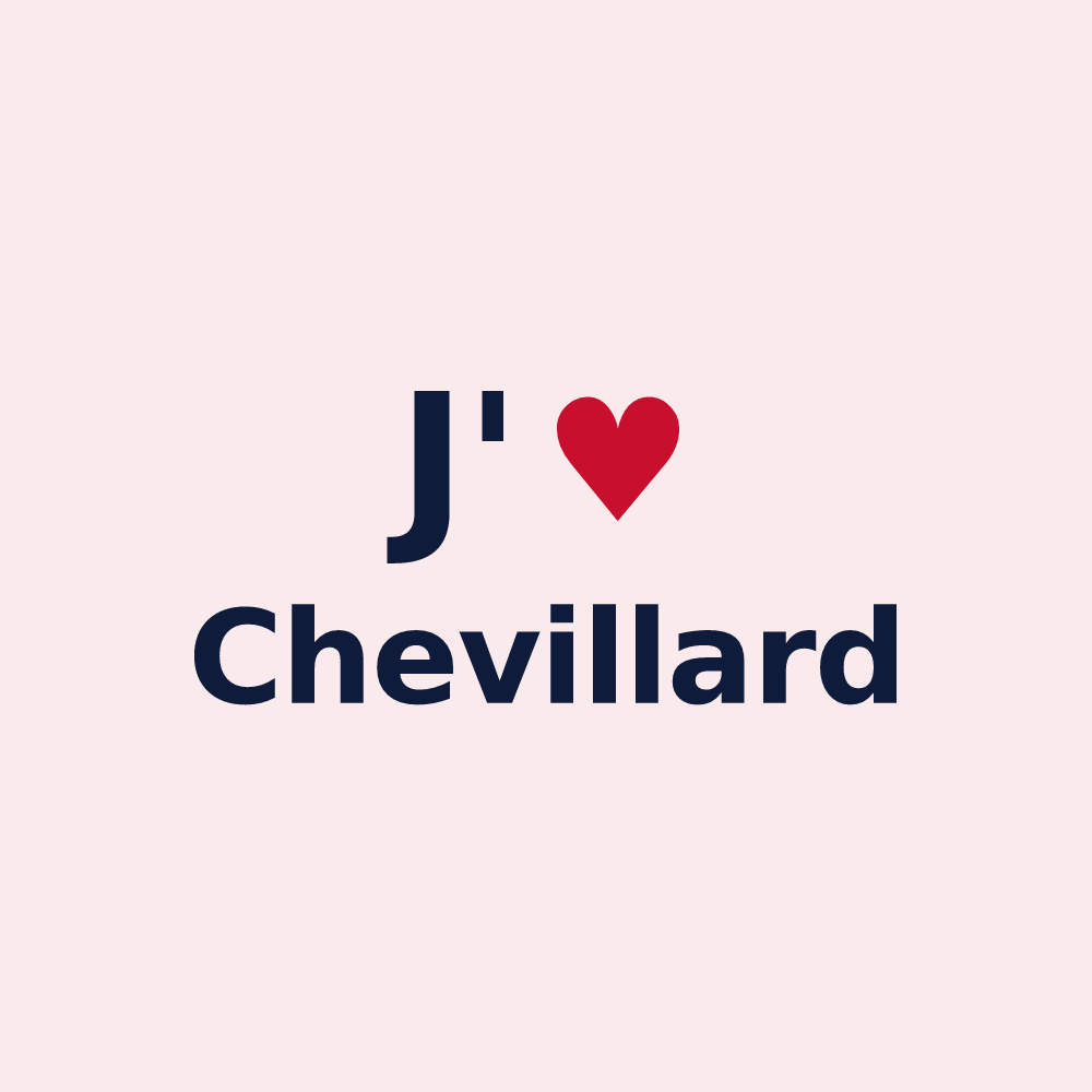 Magnet personnalisé Chevillard — design J'aime Chevillard