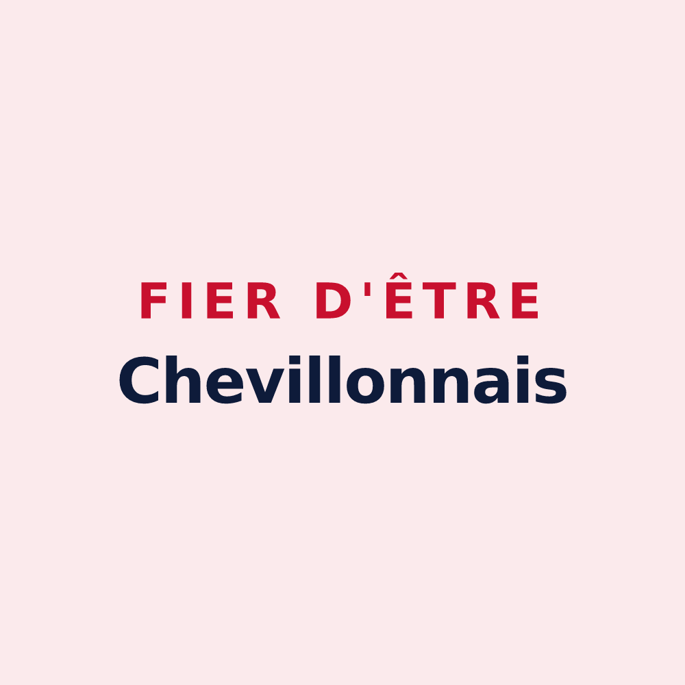 Magnet « Fier d'être Chevillonnais » — design pour Chevillon