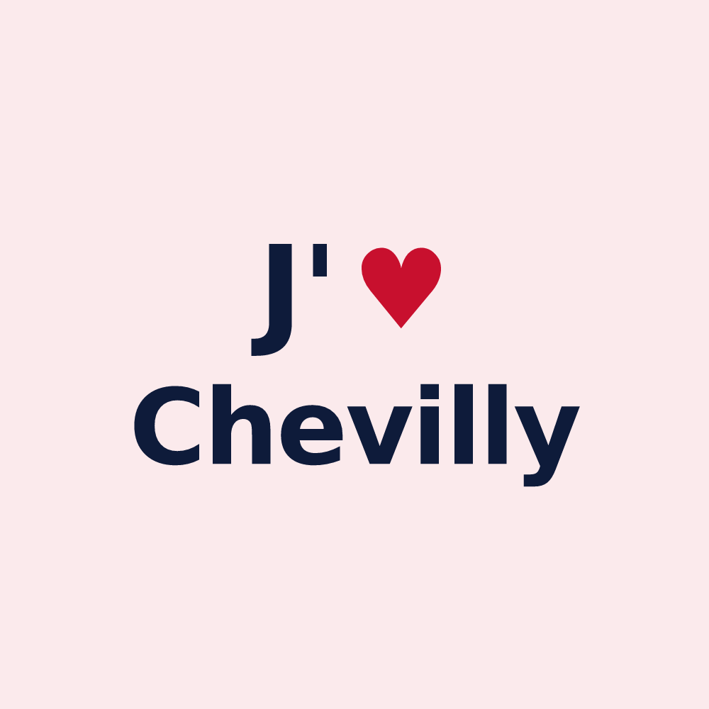 Magnet personnalisé Chevilly — design J'aime Chevilly