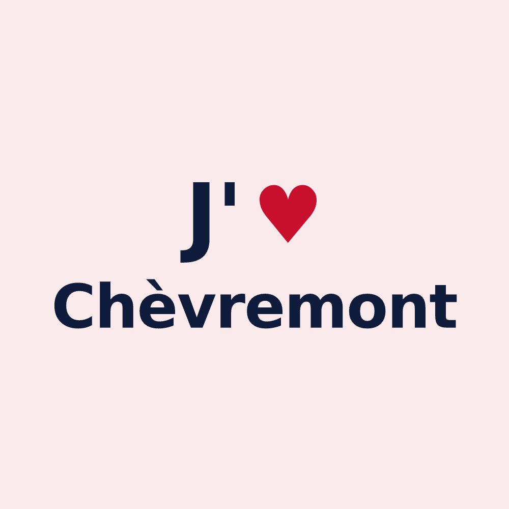 Magnet personnalisé Chèvremont — design J'aime Chèvremont