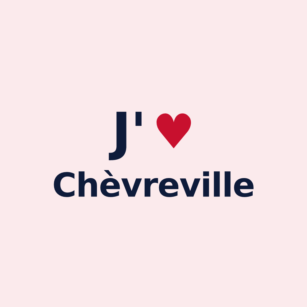 Magnet personnalisé Chèvreville — design J'aime Chèvreville