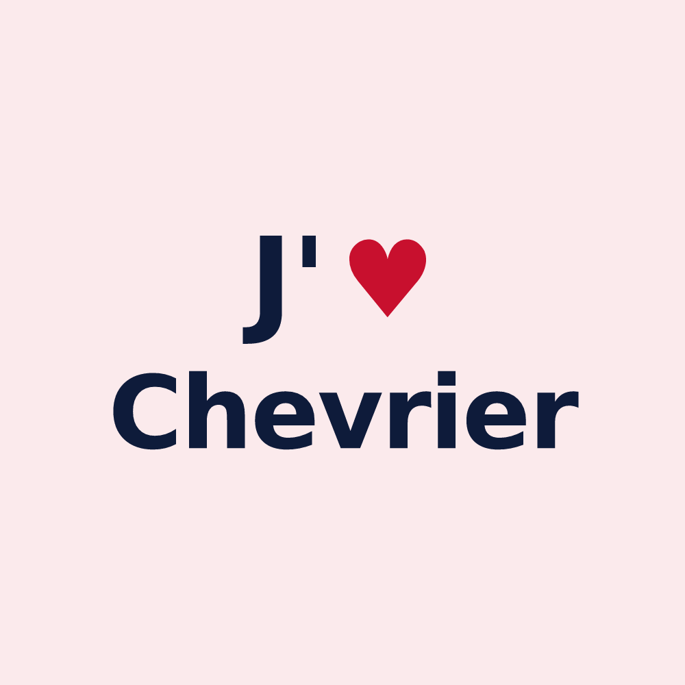 Magnet personnalisé Chevrier — design J'aime Chevrier