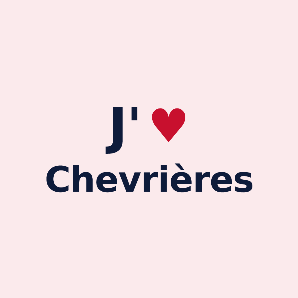 Magnet personnalisé Chevrières — design J'aime Chevrières