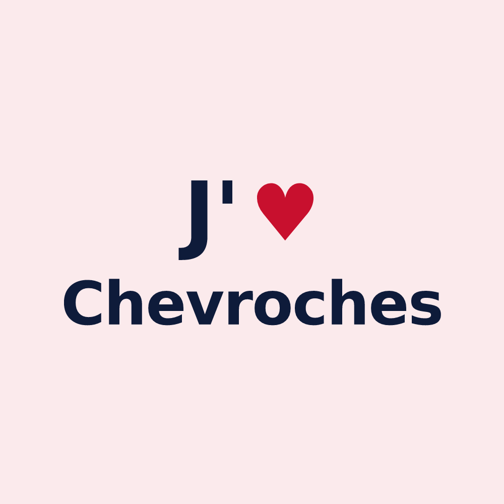 Magnet personnalisé Chevroches — design J'aime Chevroches